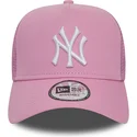 shapka-izvita-traker-roza-snapbek-a-frame-league-essential-na-new-york-yankees-mlb-ot-new-era