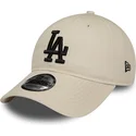 shapka-izvita-bezhov-reguliruem-9twenty-league-essential-na-los-angeles-dodgers-mlb-ot-new-era