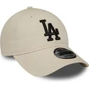shapka-izvita-bezhov-reguliruem-9twenty-league-essential-na-los-angeles-dodgers-mlb-ot-new-era