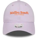 shapka-izvita-violetka-reguliruem-9twenty-wordmark-na-malibu-beach-california-ot-new-era