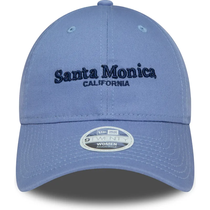 shapka-izvita-sinya-reguliruem-9twenty-wordmark-na-santa-monica-california-ot-new-era