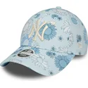 shapka-izvita-sinya-reguliruem-9forty-floral-all-over-print-na-new-york-yankees-mlb-ot-new-era