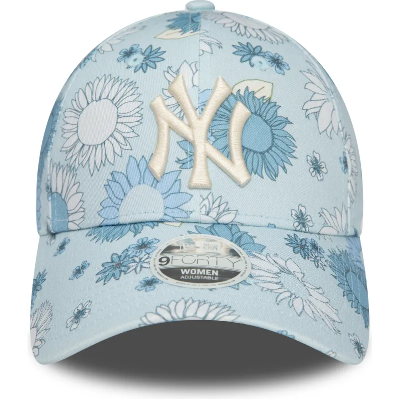 shapka-izvita-sinya-reguliruem-9forty-floral-all-over-print-na-new-york-yankees-mlb-ot-new-era