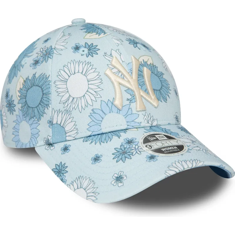 shapka-izvita-sinya-reguliruem-9forty-floral-all-over-print-na-new-york-yankees-mlb-ot-new-era