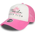 shapka-izvita-traker-roza-snapbek-a-frame-foam-front-na-florida-beach-club-ot-new-era