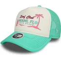 shapka-izvita-traker-zelena-snapbek-a-frame-foam-front-na-miami-surf-club-florida-ot-new-era