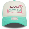 shapka-izvita-traker-zelena-snapbek-a-frame-foam-front-na-miami-surf-club-florida-ot-new-era