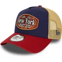 shapka-izvita-traker-mnogocveten-snapbek-a-frame-patch-new-york-ot-new-era