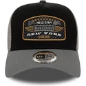 new-era-a-frame-patch-new-york-racing-schwarz-graue-trucker-cap