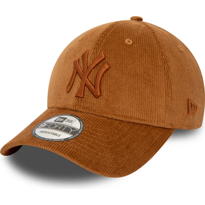 shapka-izvita-kafyav-reguliruem-9forty-cord-na-new-york-yankees-mlb-ot-new-era