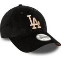shapka-izvita-cherna-reguliruem-9forty-cord-na-los-angeles-dodgers-mlb-ot-new-era