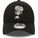 shapka-izvita-cherna-reguliruem-9forty-minor-league-na-lansing-lugnuts-milb-ot-new-era
