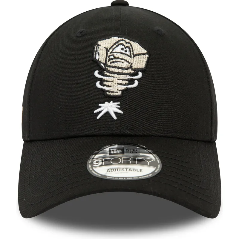 shapka-izvita-cherna-reguliruem-9forty-minor-league-na-lansing-lugnuts-milb-ot-new-era