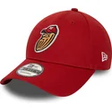 rote-verstellbare-9forty-curved-cap-minor-league-modesto-nuts-milb-von-new-era