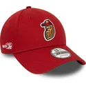 rote-verstellbare-9forty-curved-cap-minor-league-modesto-nuts-milb-von-new-era