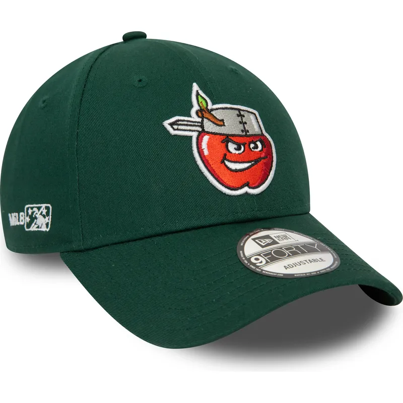 shapka-izvita-zelena-reguliruem-9forty-minor-league-na-fort-wayne-tincaps-milb-ot-new-era