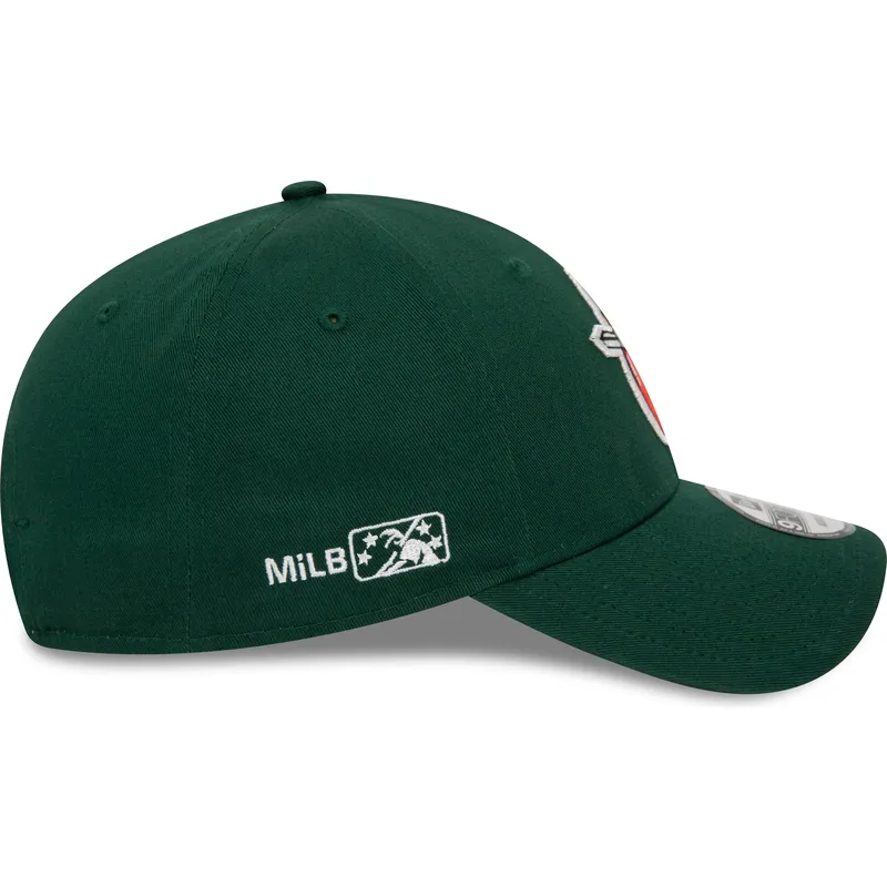 shapka-izvita-zelena-reguliruem-9forty-minor-league-na-fort-wayne-tincaps-milb-ot-new-era