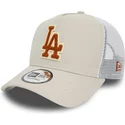 shapka-izvita-traker-bezhov-snapbek-a-frame-boucle-na-los-angeles-dodgers-mlb-ot-new-era