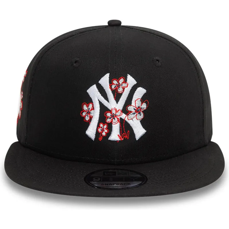 shapka-ploska-cherna-snapbek-9fifty-flower-icon-na-new-york-yankees-mlb-ot-new-era