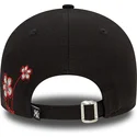 new-era-new-york-yankees-mlb-9forty-flower-icon-verstellbare-schwarze-kappe-mit-gebogenem-schirm