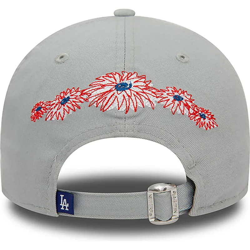 shapka-izvita-siv-reguliruem-9forty-flower-icon-na-los-angeles-dodgers-mlb-ot-new-era