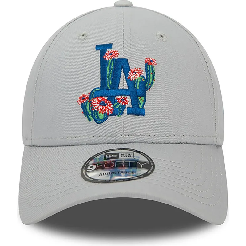 shapka-izvita-siv-reguliruem-9forty-flower-icon-na-los-angeles-dodgers-mlb-ot-new-era