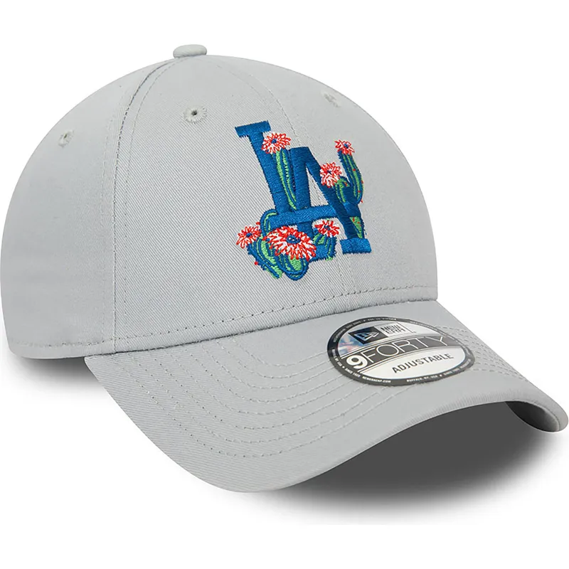 shapka-izvita-siv-reguliruem-9forty-flower-icon-na-los-angeles-dodgers-mlb-ot-new-era