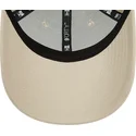 beige-justerbar-9forty-team-outline-new-york-yankees-mlb-kasket-fra-new-era