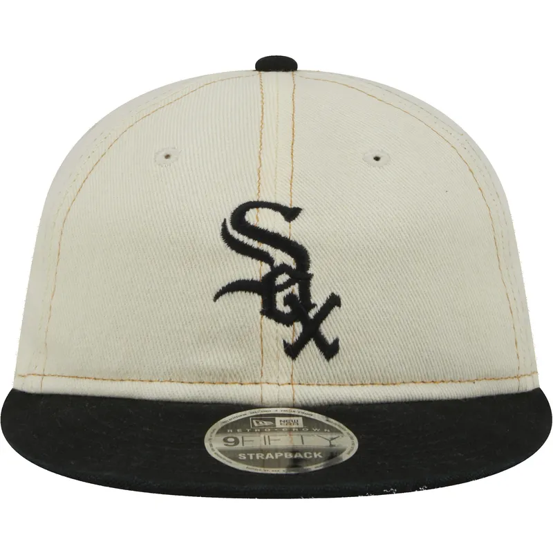 shapka-ploska-bezhov-snapbek-9fifty-retro-crown-denim-na-chicago-white-sox-mlb-ot-new-era