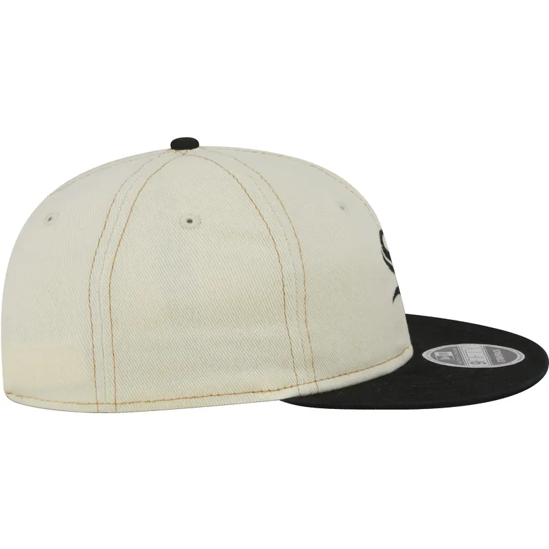 shapka-ploska-bezhov-snapbek-9fifty-retro-crown-denim-na-chicago-white-sox-mlb-ot-new-era