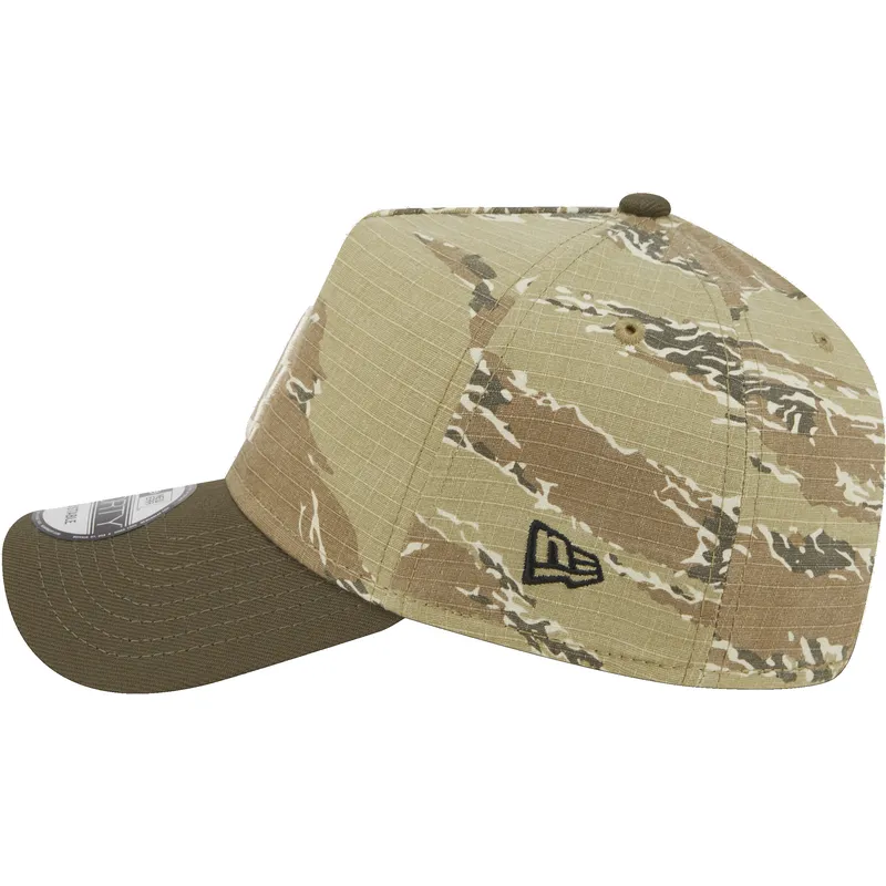 los-angeles-dodgers-mlb-new-era-9forty-a-frame-two-tone-tiger-snapback-kappe-mit-gebogenem-schirm-im-camouflage-design