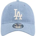 shapka-izvita-sinya-reguliruem-9twenty-washed-denim-na-los-angeles-dodgers-mlb-ot-new-era