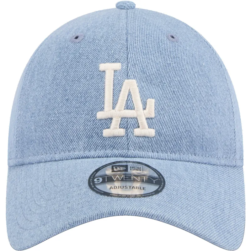 shapka-izvita-sinya-reguliruem-9twenty-washed-denim-na-los-angeles-dodgers-mlb-ot-new-era