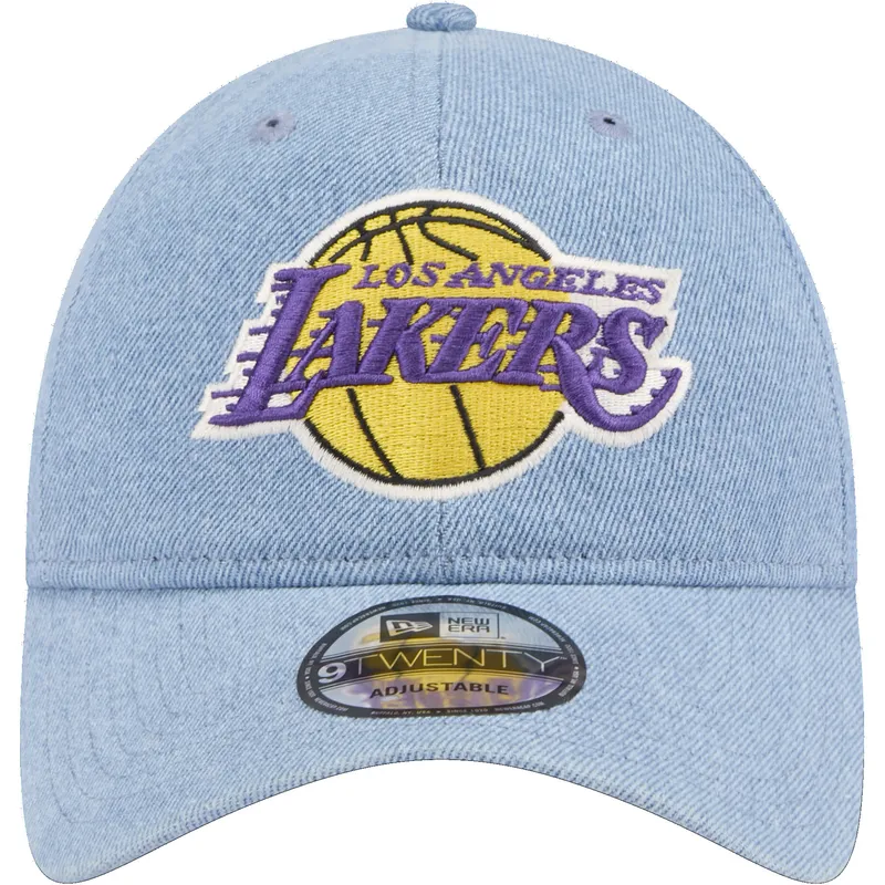 shapka-izvita-sinya-reguliruem-9twenty-washed-denim-na-los-angeles-lakers-nba-ot-new-era