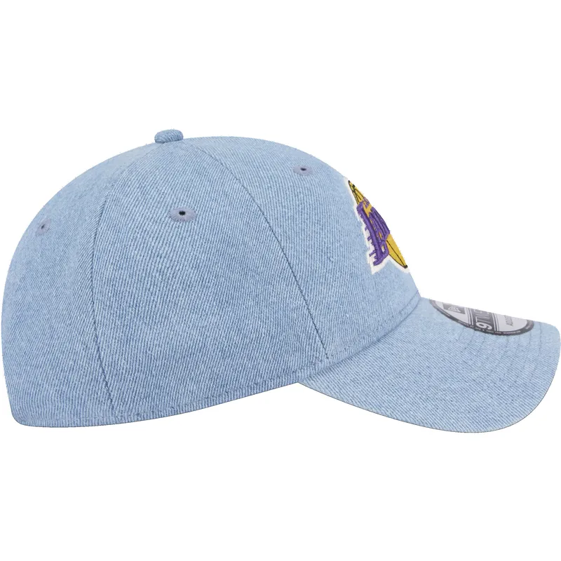 shapka-izvita-sinya-reguliruem-9twenty-washed-denim-na-los-angeles-lakers-nba-ot-new-era