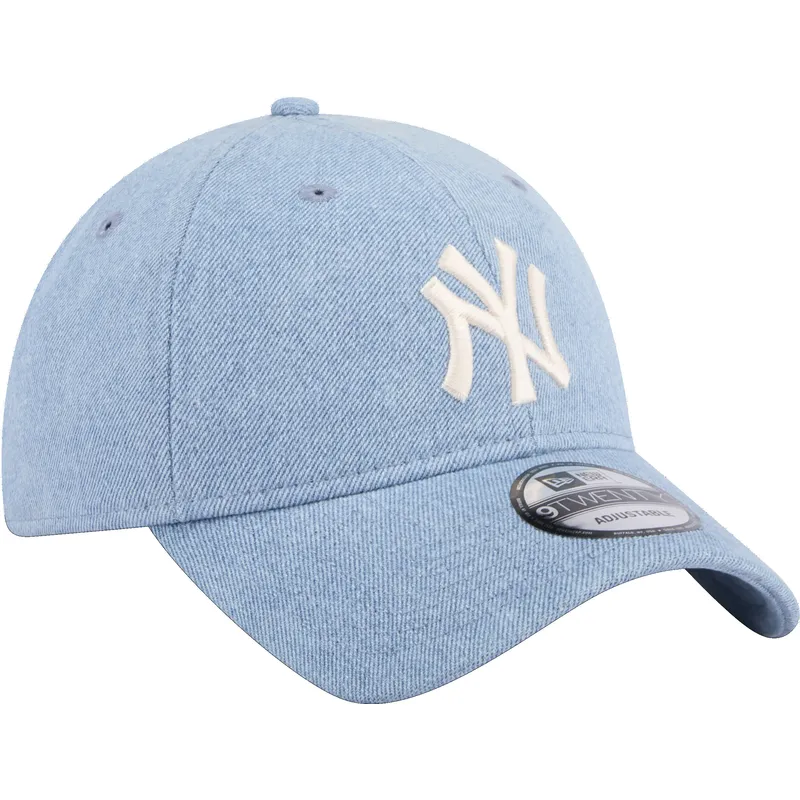 shapka-izvita-sinya-reguliruem-9twenty-washed-denim-na-new-york-yankees-mlb-ot-new-era