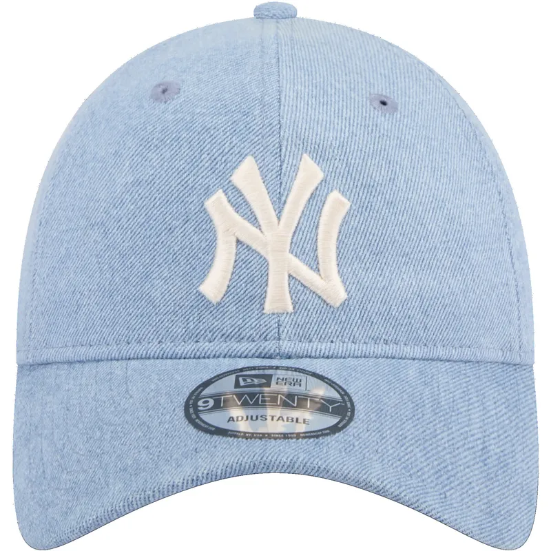 shapka-izvita-sinya-reguliruem-9twenty-washed-denim-na-new-york-yankees-mlb-ot-new-era