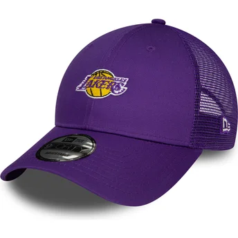 Violet justerbar 9FORTY Home Field Los Angeles Lakers NBA kasket fra New Era