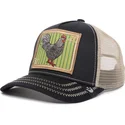 casquette-trucker-noire-et-beige-coq-ye-olde-cock-the-farm-retro-classic-goorin-bros