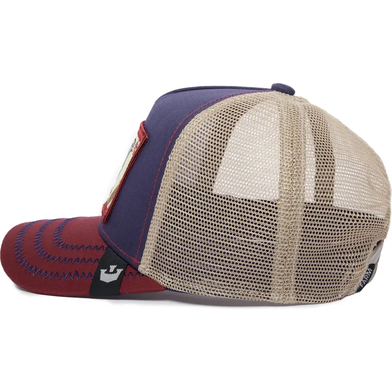 shapka-izvita-traker-mnogocveten-snapbek-ye-olde-birdie-the-farm-retro-classic-the-farm-ot-goorin-bros