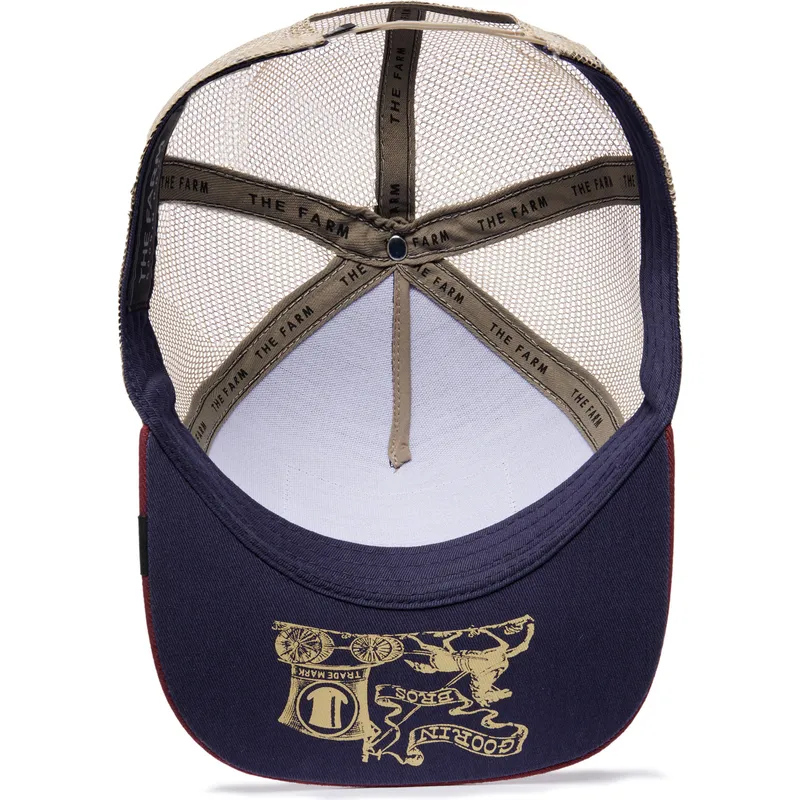 shapka-izvita-traker-mnogocveten-snapbek-ye-olde-birdie-the-farm-retro-classic-the-farm-ot-goorin-bros