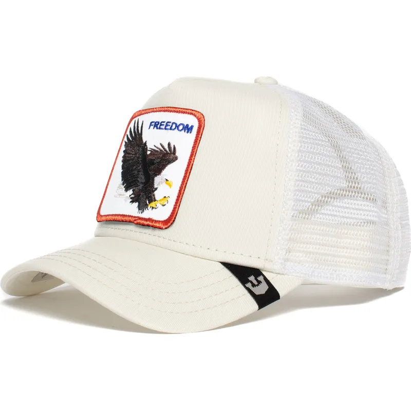 shapka-izvita-traker-byala-snapbek-the-freedom-eagle-the-farm-ot-goorin-bros