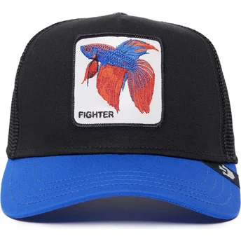 Goorin Bros. The Farm Premium sort og blå Siam Fighter trucker kasket.