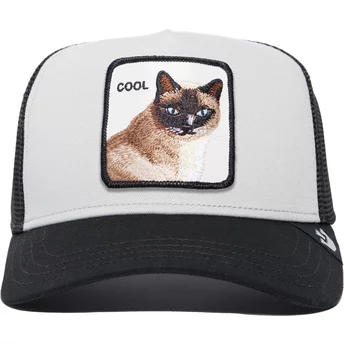 Goorin Bros. Cool Cat The Farm Premium White and Black Trucker Hat