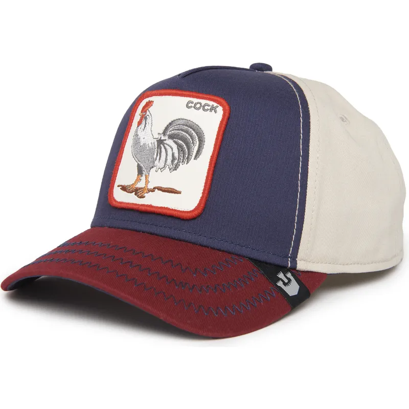 shapka-izvita-mnogocveten-snapbek-cock-all-american-rooster-100-the-farm-all-over-canvas-the-farm-ot-goorin-bros