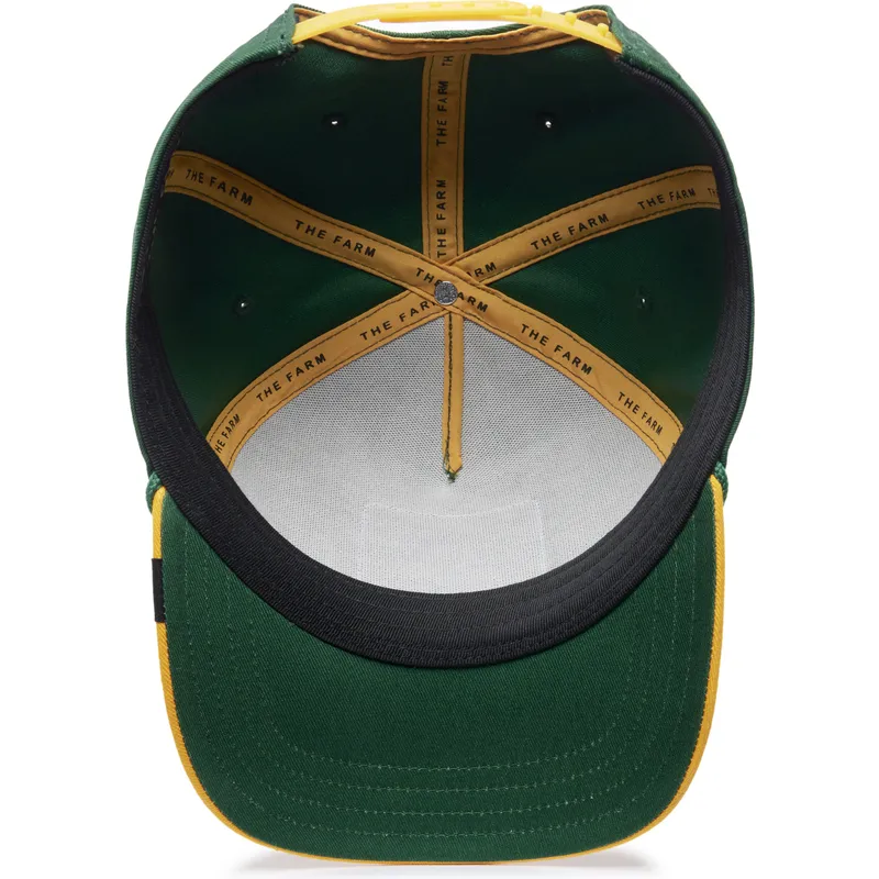 shapka-izvita-zelena-snapbek-extra-large-100-the-farm-all-over-canvas-the-farm-ot-goorin-bros
