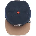 shapka-ploska-tmnosin-snapback-na-gorra-plana-azul-marino-y-marron-snapback-lobo-lone-wolf-one-pack-the-farm-flats-the-farm-ot-g