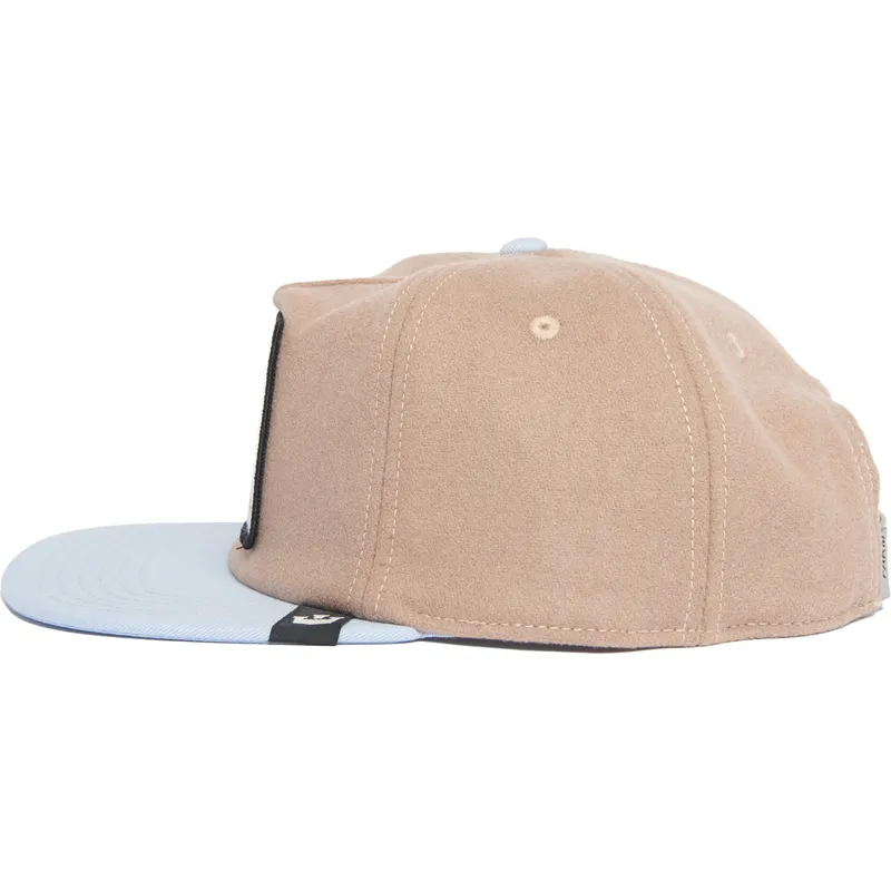 brun-og-bla-snapback-flad-kasket-med-hane-cock-free-range-the-farm-flats-fra-goorin-bros