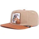 flad-brun-snapback-kasket-ged-goat-alpine-base-the-farm-flats-fra-goorin-bros