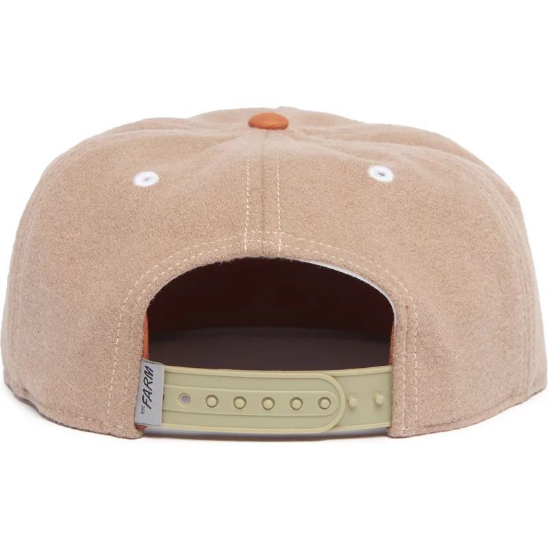 flad-brun-snapback-kasket-ged-goat-alpine-base-the-farm-flats-fra-goorin-bros